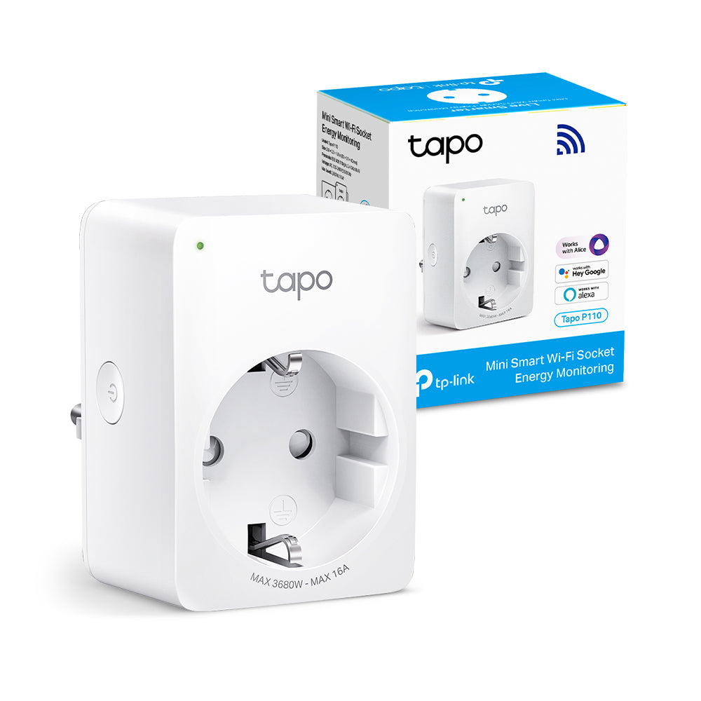 Tapo P110 - Mini Tomada Inteligente Wi-Fi com Monitorização Consumo de Energia