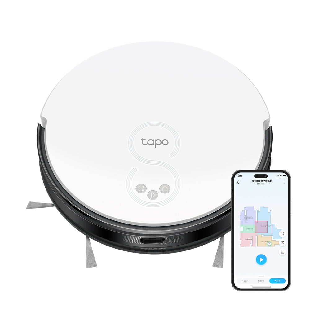 Tapo RV20 Mop - Robot Aspirador Inteligente com Mopa e Navegação MagSlim™ LiDAR