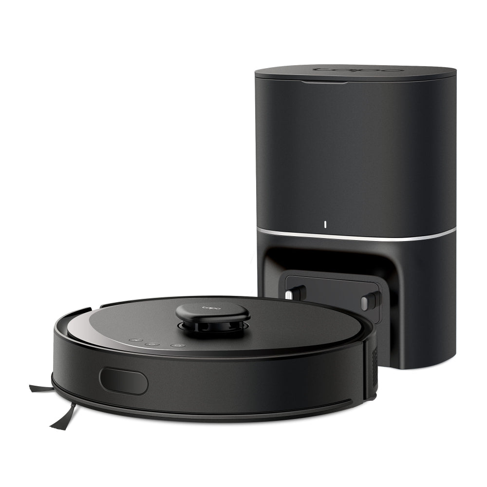 Tapo RV30 Max Plus - Robot Aspirador e Mopa com Hiper Sucção 5300Pa + Doca Auto-Esvaziamento Inteligente