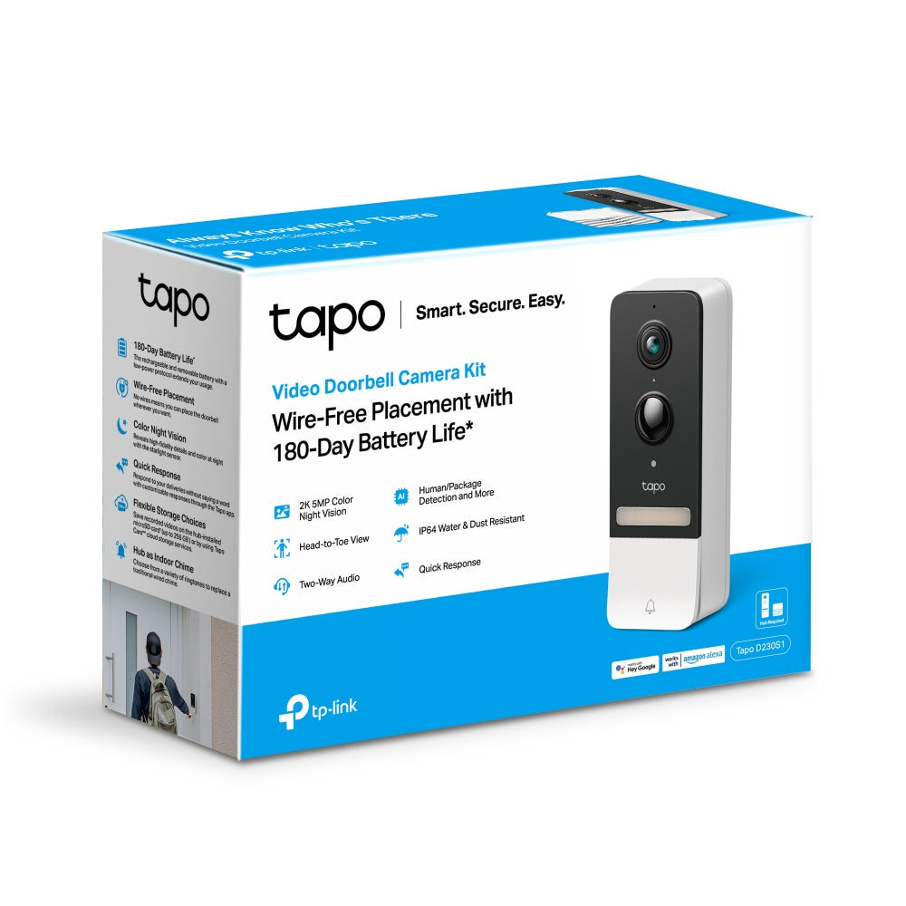 Tapo D230S1 - Kit Vídeo Porteiro Inteligente a Bateria