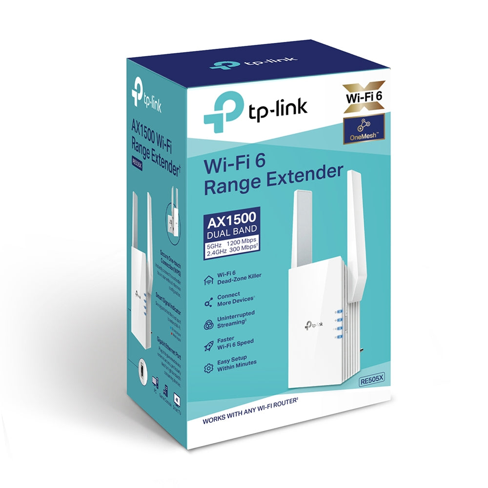 RE505X - Extensor de Rede Wi-Fi AX1500 WiFi 6