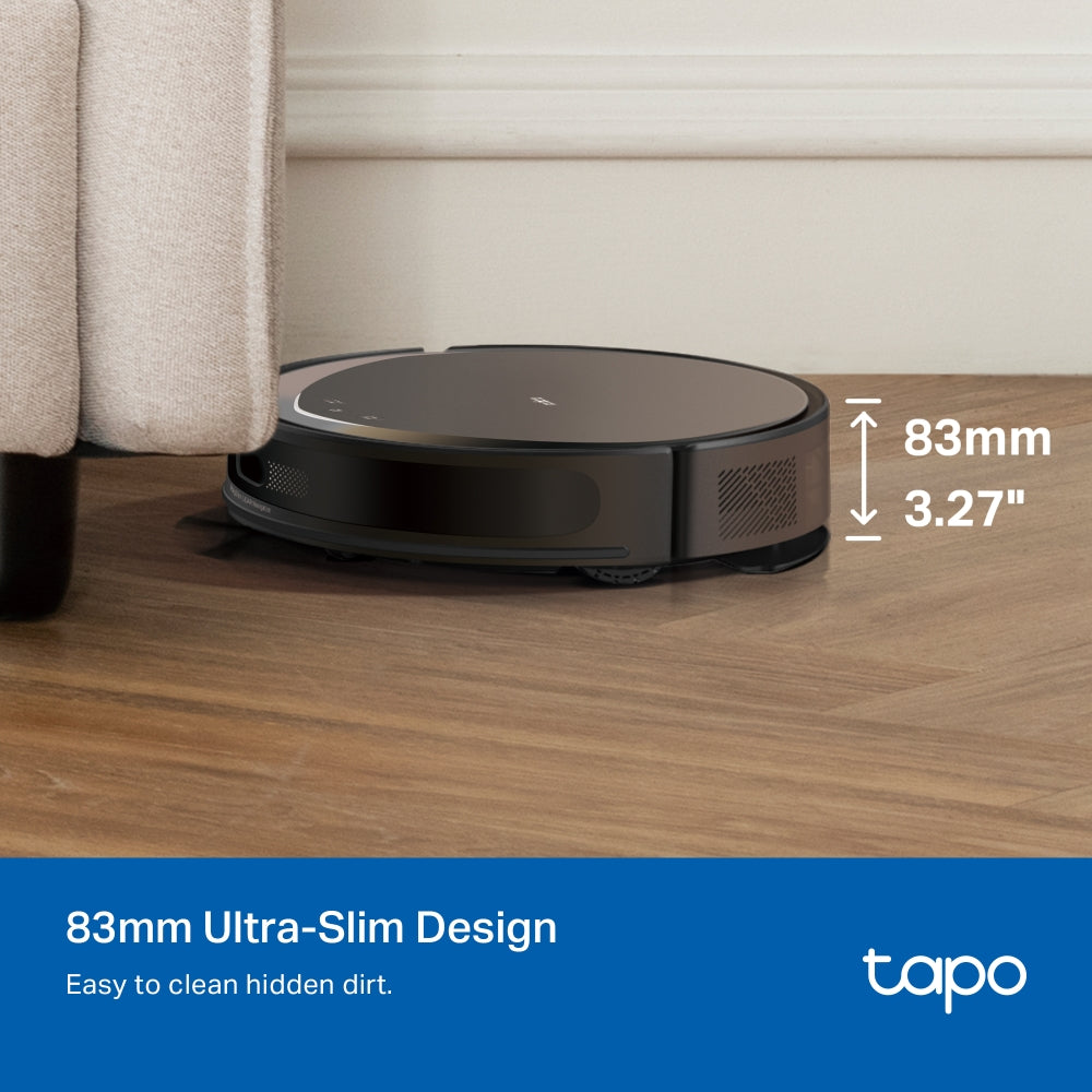 Tapo RV20 Max - Robot Aspirador e Mopa com Hiper Sucção de 5300Pa