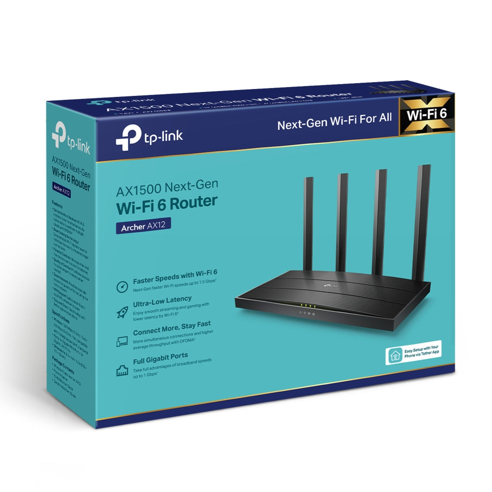 Archer AX12 - Router AX1500 Wi-Fi 6