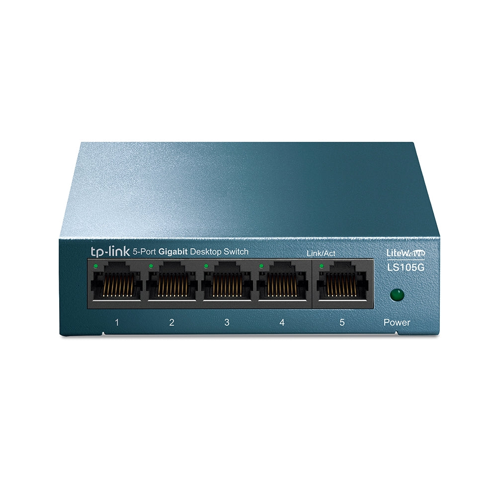 LS105G - Switch Desktop Metal  de 5 portas 10/100/1000Mbps