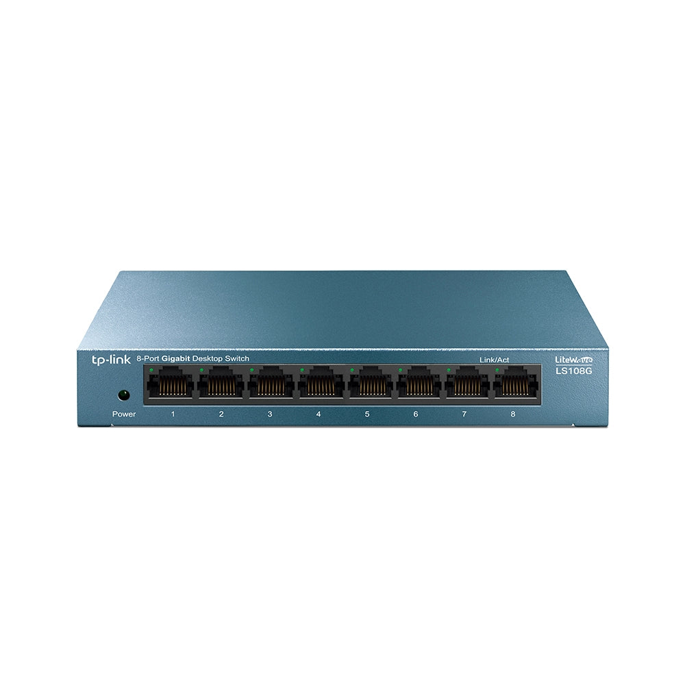 LS108G - Switch Desktop Metal  de 8 portas 10/100/1000Mbps