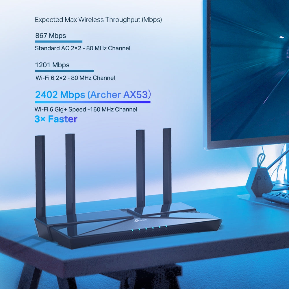 Archer AX53 - Router AX3000 Dual Band Gigabit Wi-Fi 6