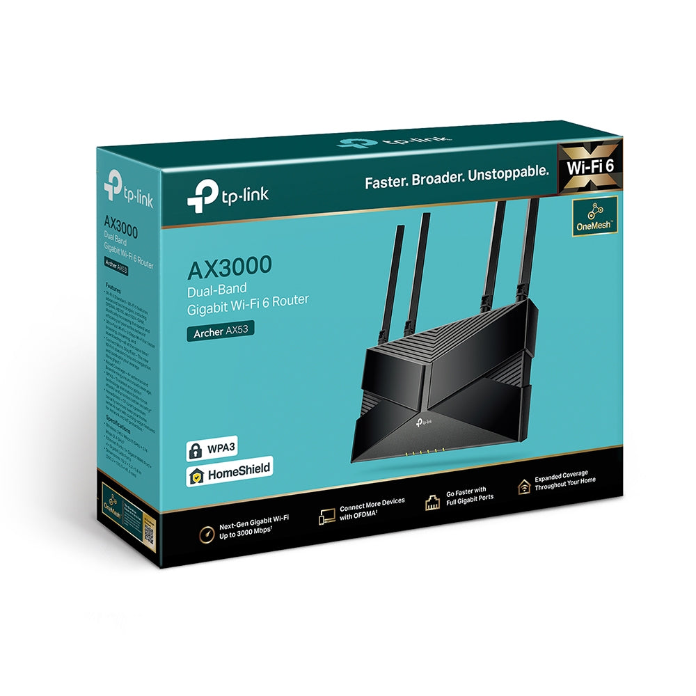 Archer AX53 - Router AX3000 Dual Band Gigabit Wi-Fi 6