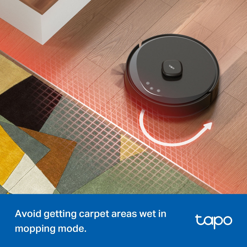Tapo RV30 Max Plus - Robot Aspirador e Mopa com Hiper Sucção 5300Pa + Doca Auto-Esvaziamento Inteligente